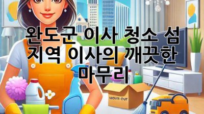 완도군 이사 청소: 섬 지역 이사의 깨끗한 마무리